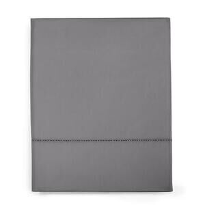 Charter Club Gray Damask Solid 550 Thread Count 100% Cotton Twin Flat Sheet
